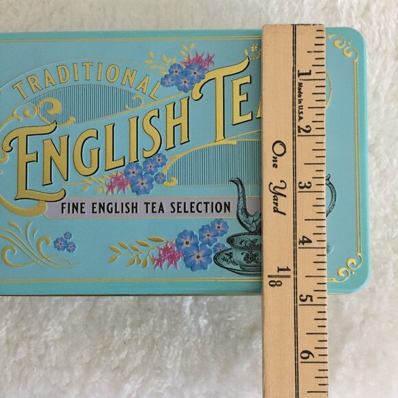 Traditional English Teas Vintage Victorian Tin 72 Bags 7.5 x 5 Tin - Picture 13 of 15